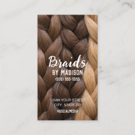 Spezielle QR-Visitenkarte für Haarflechten Visitenkarte