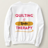 Spezielle Quilt-Quilt-Quilt-Quilt-Behandlung Sweatshirt (Design Rückseite)
