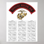 SPEZIELLE RECON BATTALION USMC POSTER (Vorne)
