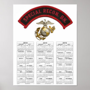 SPEZIELLE RECON BATTALION USMC POSTER
