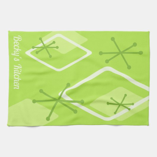 Spezielle Retro-Atommeiler Geschirrtuch (Horizontal)