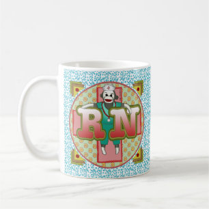 Spezielle RN Nurse-Tasse für Sock Monkey Kaffeetasse