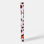 Spezielle Rosa- und Orangenleoparddrucke Case-Mate iPhone Hülle (Rückseite / Links)