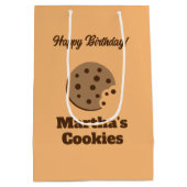 Spezielle Schokoladenkekse Geschenktasche für Gebu Mittlere Geschenktüte (Rückseite)