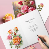 Spezielle Schwester Bright farbene Rosa Rosen Gebu Karte