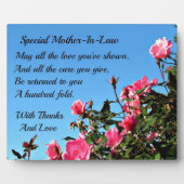 Spezielle Schwiegermutter Fotoplatte (Vorderseite)