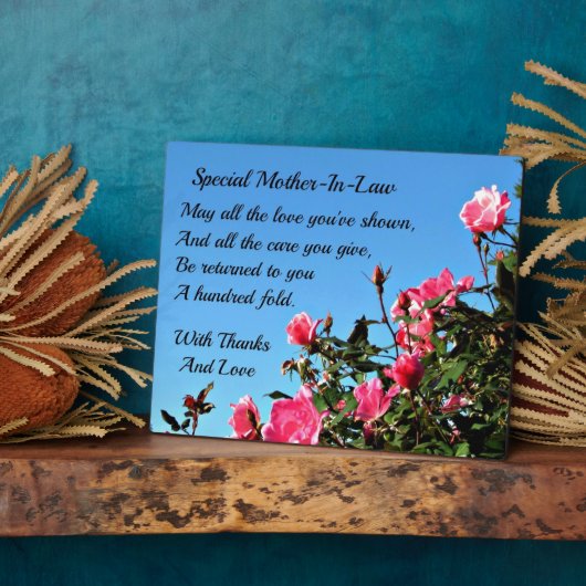 Spezielle Schwiegermutter Fotoplatte (Seite)