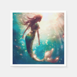 Spezielle Servietten zum Thema Mermaid