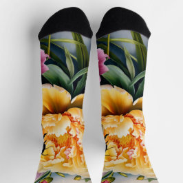 Spezielle Socken von Blume und Bienen
