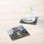 Spezielle Streitkräfte Grüne Berets vietnam Kriegs Rechteckiger Pappuntersetzer (Vor Ort)