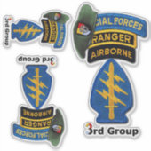 Spezielle Streitkräfte Gruppe SFG Konturaufkleber Aufkleber (Vorderseite)