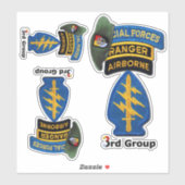 Spezielle Streitkräfte Gruppe SFG Konturaufkleber Aufkleber (Blatt)