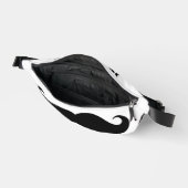 Spezielle Tasche mit lustigem schwarzen Schnurrbar (Offen)