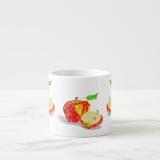 Spezielle Tasse: Äpfel Espressotasse (Vorderseite)