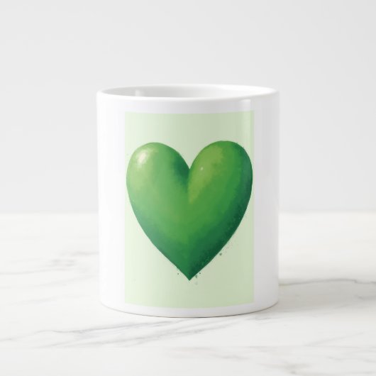 Spezielle Tasse, elegante Liebe Symbol Tea Cup Per Jumbo-Tasse (Vorderseite)