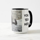 Spezielle Tasse für Black Cat - wählen Sie Stil &  (VorderseiteRechts)