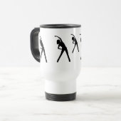 Spezielle Tasse für Lady Stretching Excersize (Vorderseite Links)