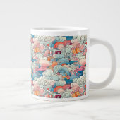 Spezielle Tasse für rosa und blaue Abstrakte Wolke (Rechts)