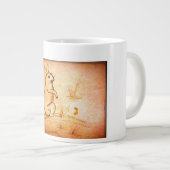 Spezielle Tasse mit Kaninchen in der Wüste (Vorderseite Rechts)