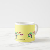 Spezielle Tasse: Wein mit Rose Espressotasse (Vorderseite Rechts)