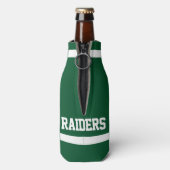 Spezielle Teamfarbe und Name Fußball Flaschenschla Flaschenkühler (Flasche Rückseite)