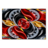 Spezielle Tischkarte mit deutscher Farbe Tischnummer (Rückseite)