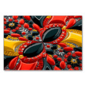 Spezielle Tischkarte mit Deutschland Colors Tischnummer (Rückseite)