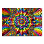 Spezielle Tischkarte mit LGBTQ-Farbdesign Tischnummer (Rückseite)