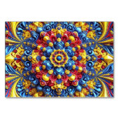 Spezielle Tischkarte mit rumänischen Farben Tischnummer (Rückseite)