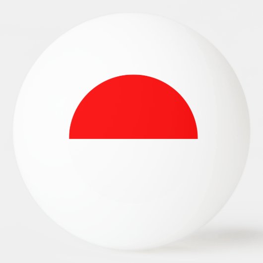 Spezielle Tischtennisball mit Flagge Indonesiens (Vorderseite)