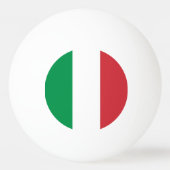 Spezielle Tischtennisball mit Flagge Italiens (Rückseite)