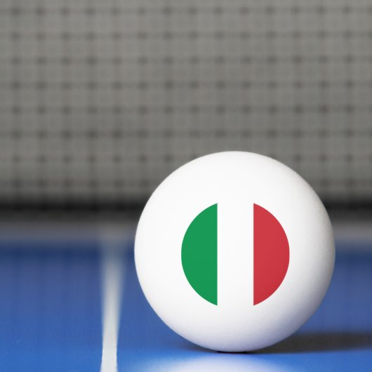 Spezielle Tischtennisball mit Flagge Italiens (Netto)
