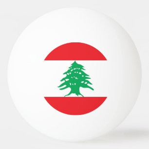 Spezielle Tischtennisball mit Flagge Libanons