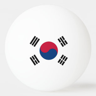 Spezielle Tischtennisball mit Flagge Südkoreas