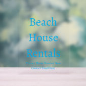 Spezielle Typografie für Beach House Acrylschild (Neutral)