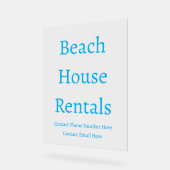 Spezielle Typografie für Beach House Acrylschild (Winkel)