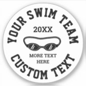 Spezielle Vinyl-Aufkleber für Schwimmer Aufkleber (Vorderseite)