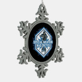 Spezielle Waffen und Taktiken Schneeflocken Zinn-Ornament (Links)