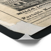 SPEZIELLE WÄHRUNGSWERBUNG 1867 POSTER (Ecke)