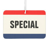 Spezielle Werbeaktion für den Autoverkauf individu Autolufterfrischer (Rückseite)