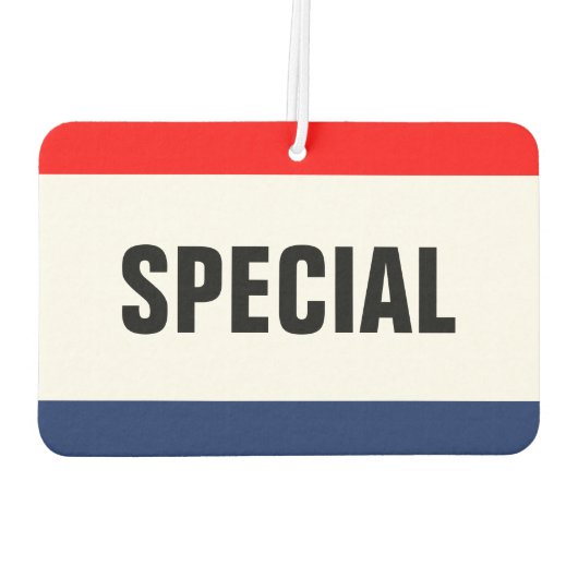 Spezielle Werbeaktion für den Autoverkauf individu Autolufterfrischer (Rückseite)