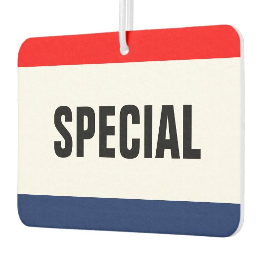 Spezielle Werbeaktion für den Autoverkauf individu Autolufterfrischer (Links)