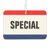 Spezielle Werbeaktion für den Autoverkauf individu Autolufterfrischer (Vorderseite)