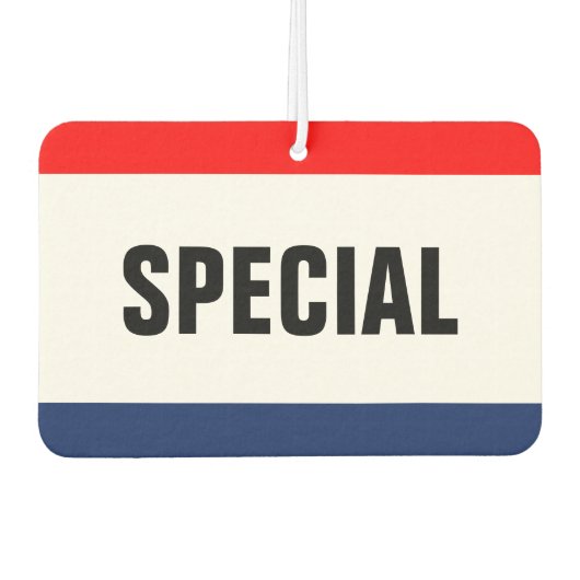 Spezielle Werbeaktion für den Autoverkauf individu Autolufterfrischer (Vorderseite)