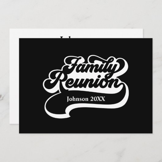 Spezielle Wiedersehen-Einladung Einladung (Vorne/Hinten)