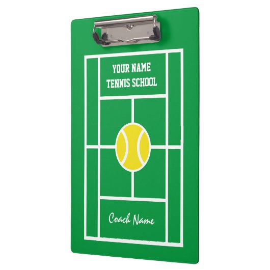 Spezielle Zwischenablage für Tennislehrer Klemmbrett (Links)