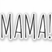 Spezieller Aufkleber mit einfachem Text für Ihre M (Vorderseite)