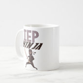 Spezieller Bildungs-Lehrer lustige Ninja Kaffeetasse (Vorderseite Links)