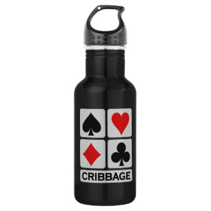 Spezieller Cribbage Player Edelstahlflasche