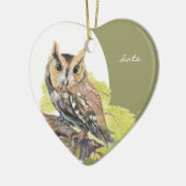 Spezieller Dating-Watercolor-Bird Keramikornament (Links)